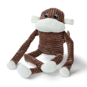 Zippypaws Spencer Crinkle Monkey Dog Toy Brown - Large