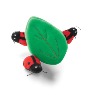 Zippypaws Zippy Burrow Ladybugs In Leaf - 22cm