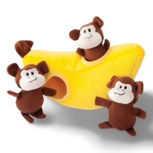 Zippypaws Zippy Burrow Monkey N Banana - One Size