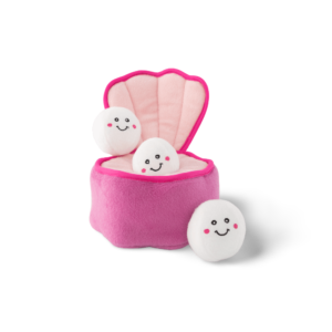 Zippypaws Zippy Burrow Pearls In Oyster Interactive Soft Dog Toy - One Size