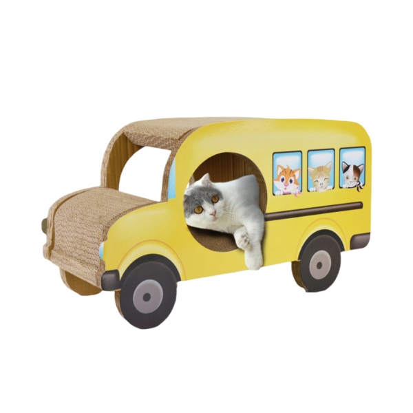 Zodiac Cat Scratcher Yellow Bus – One Size