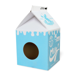Zodiac Cat Scratcher Milk Box Blue - One Size