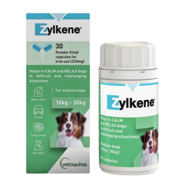 Zylkene Calming Supplement For Medium Dogs – 225mg